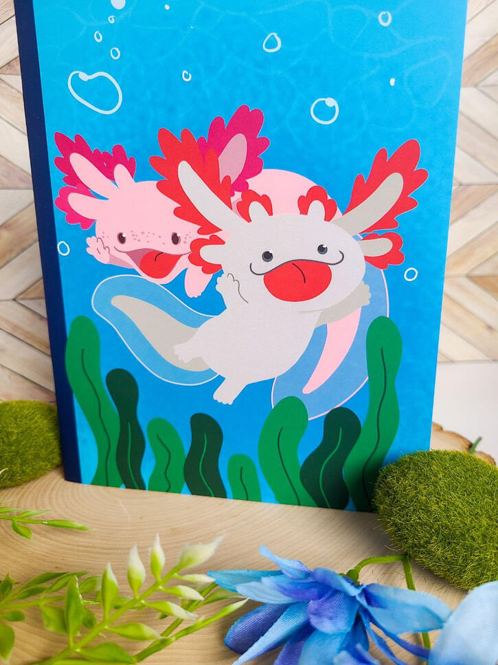 Axolotl Reusable Stickerbook