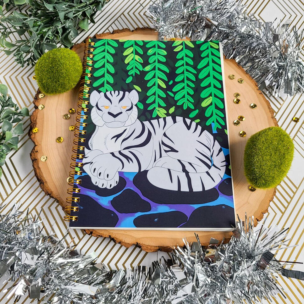 Tiger Grotto Reusable Stickerbook