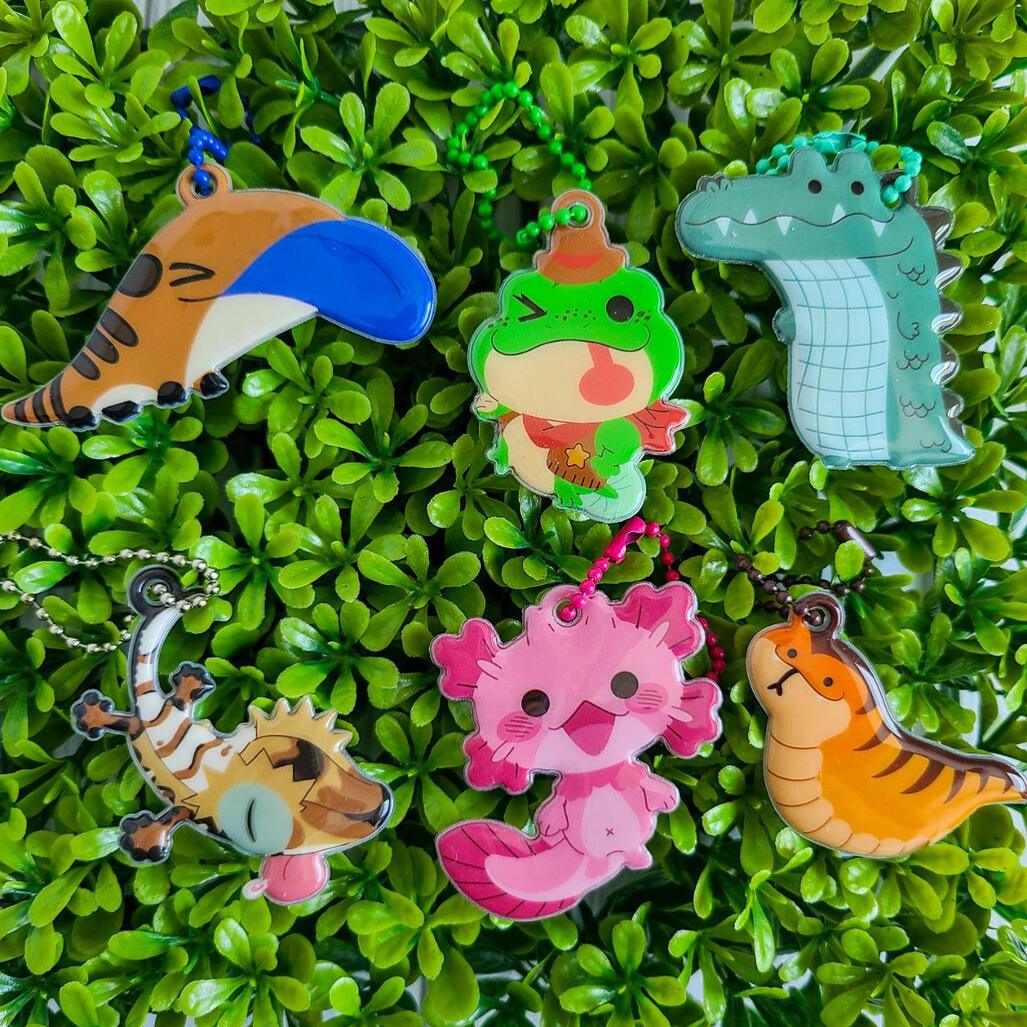 Group of Puffy Charms