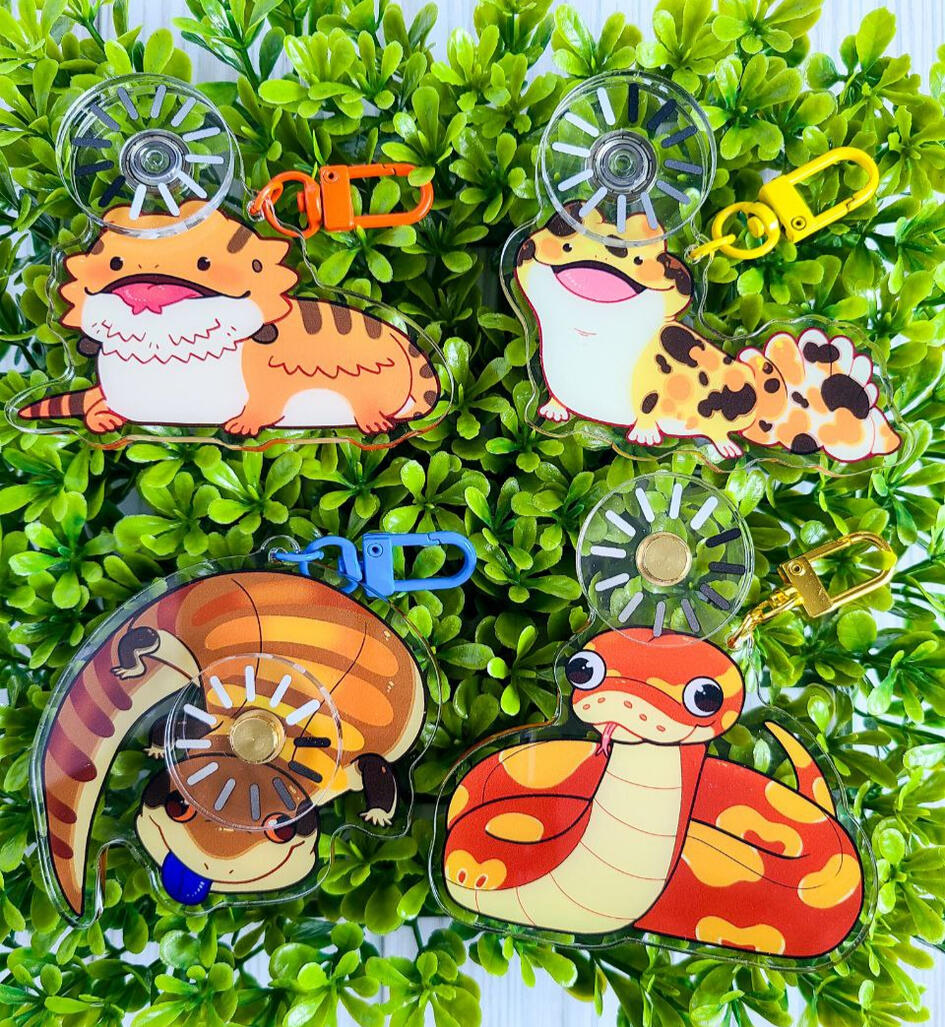 "No Thoughts" Spinning Acrylic Charms